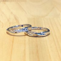 結婚指輪クロスストレート