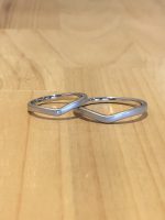結婚指輪V型マット