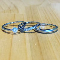 結婚指輪と婚約指輪の3点セット