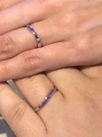 結婚指輪カラーリング加工