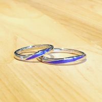 結婚指輪カラーリング加工
