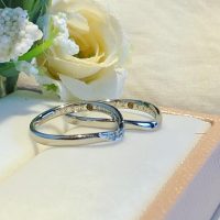結婚指輪V型シンプルモデル