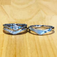 結婚指輪と婚約指輪セットリング